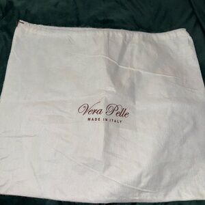 Vera Pelle White Italian Dust Bag approximately 22 inches X 18 inches